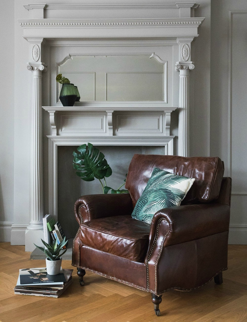 How to Style a Leather Sofa or Armchair in your Home Rose and Grey