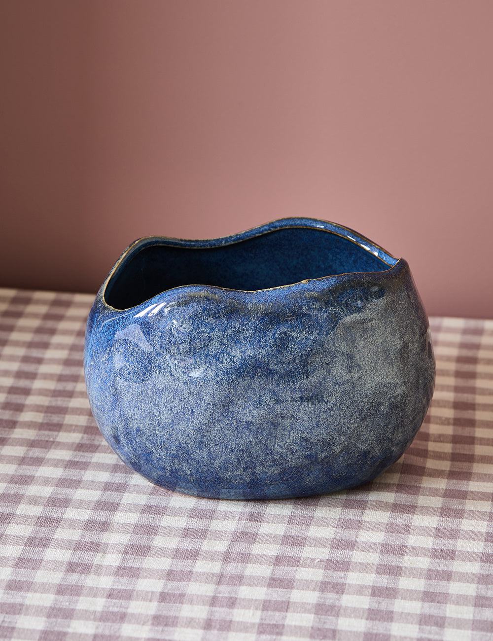 Adalyn Blue Stoneware Pot