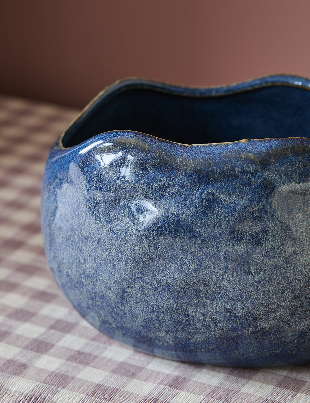 Adalyn Blue Stoneware Pot