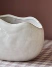 Adalyn White Stoneware Pot