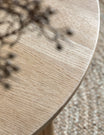 Albie Minimalist Round Coffee Table - Natural