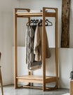 Albie Minimalist Wooden Clothes Rail