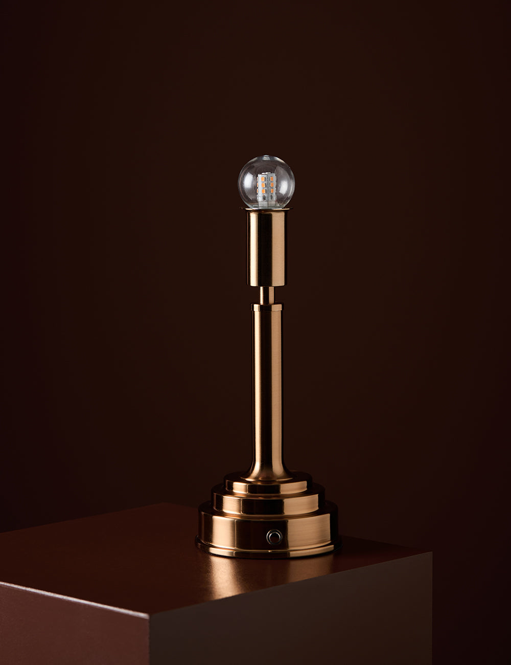 Auguste Rechargeable Brass Lamp Base