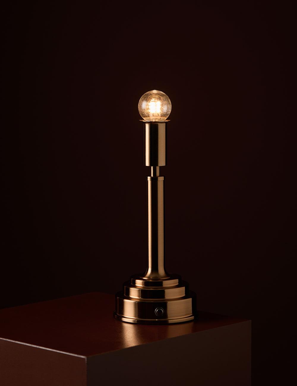 Auguste Rechargeable Brass Lamp Base