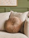 Bella Velvet Cushion - Peach