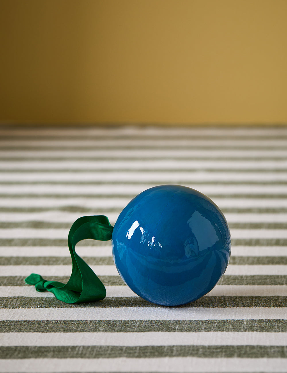 Big Blue Colour Block Bauble