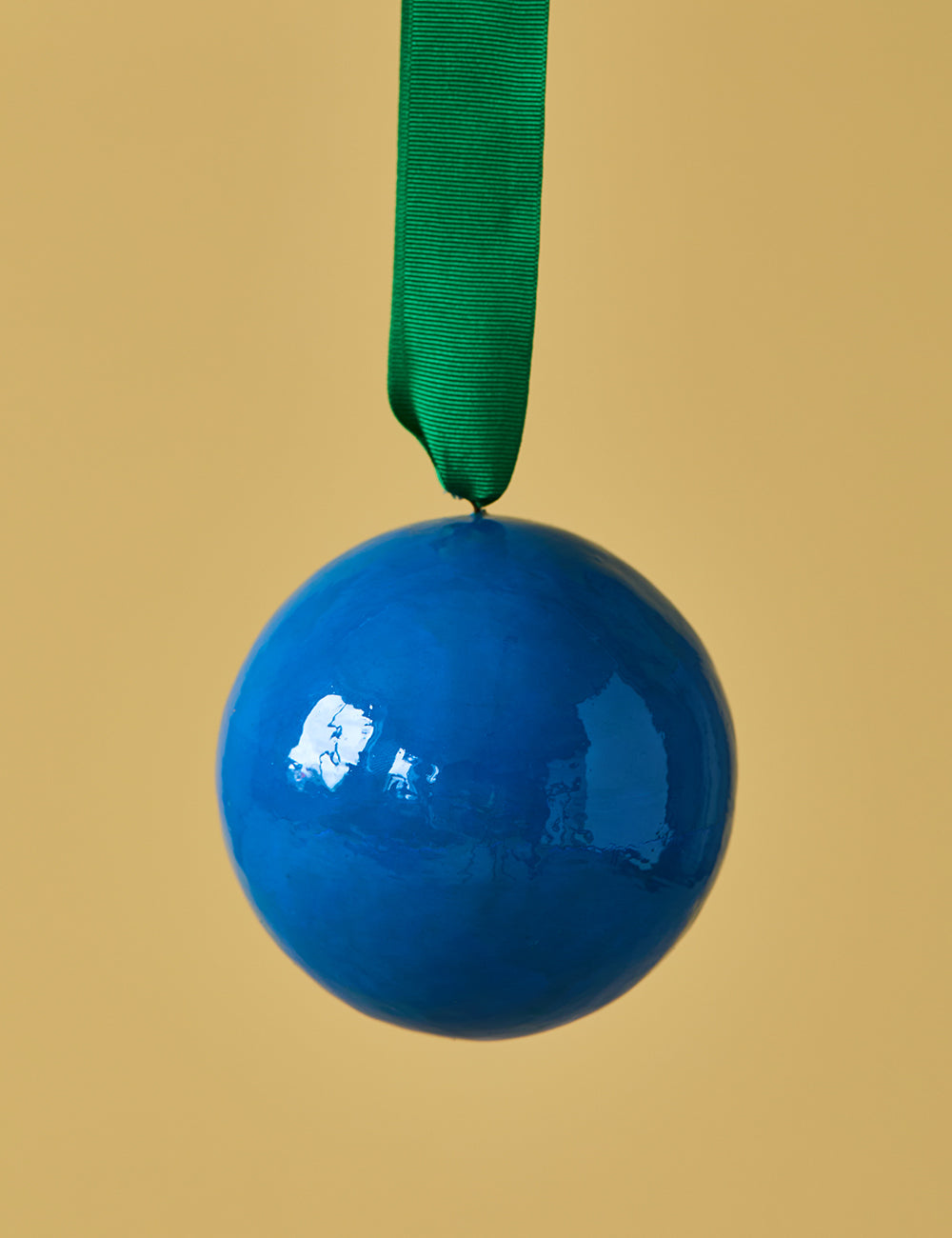 Big Blue Colour Block Bauble