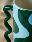 Blue & Green Sarai Wavy Vase