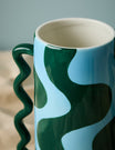 Blue & Green Sarai Wavy Vase