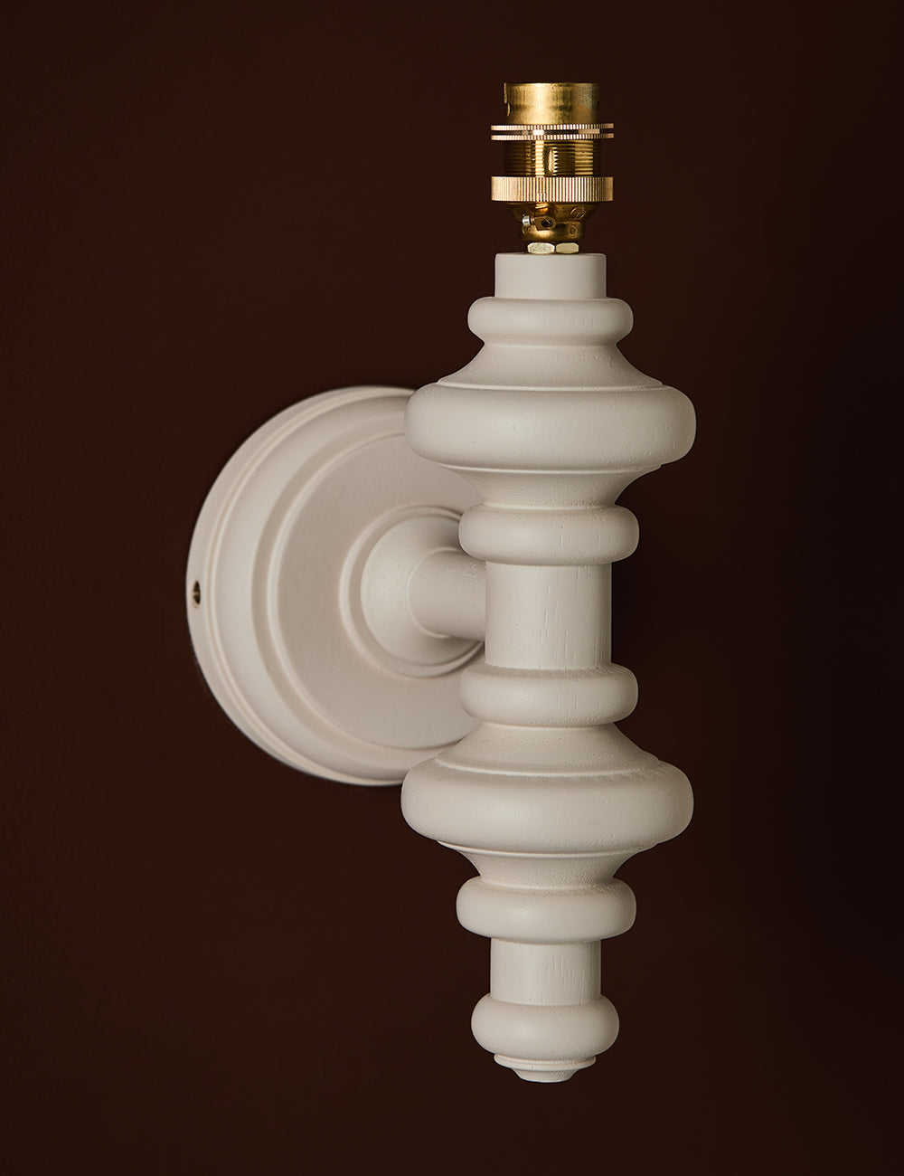 Button Wall Light in Chalky White