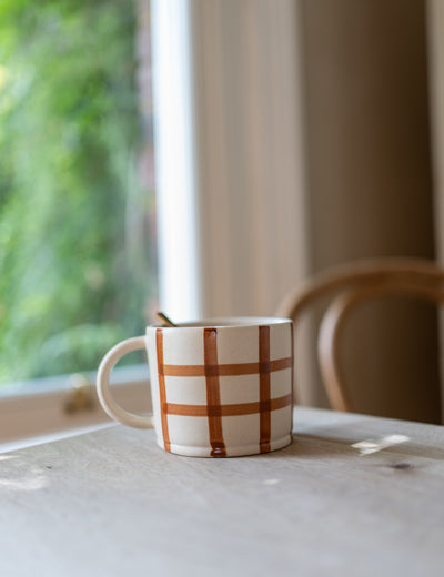 Chestnut Gingham Mug