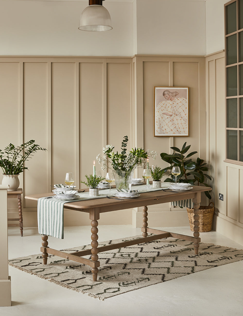 Frances Bobbin Eight Seater Dining Table