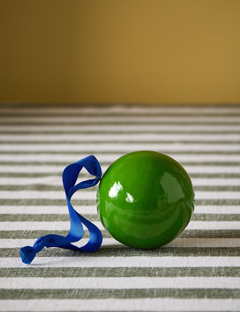 Big Green Colour Block Bauble