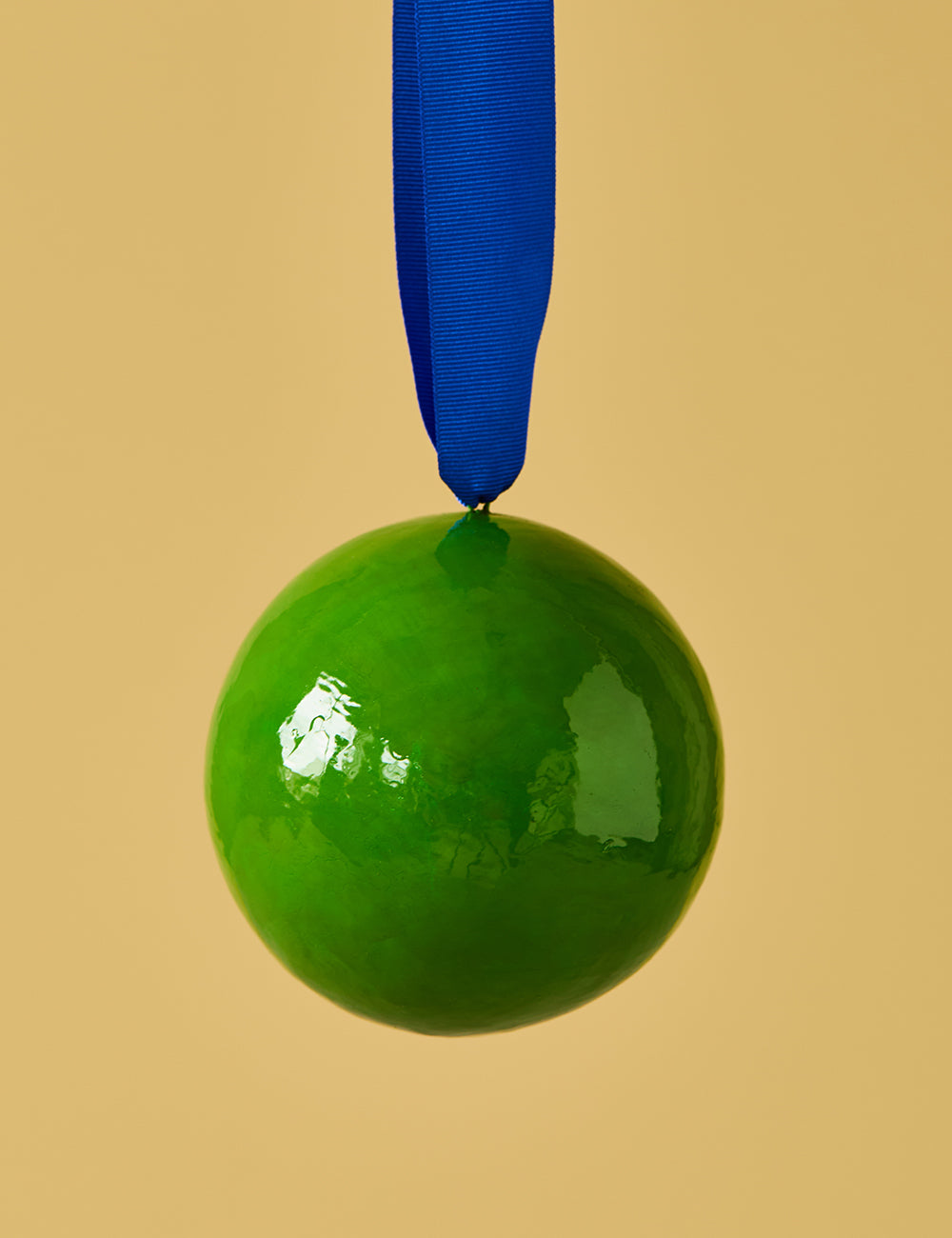 Big Green Colour Block Bauble