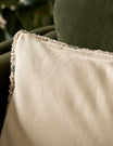 Green & Cream Tufted Cushion Cover