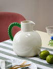 Green & Off-White Decorative Jug