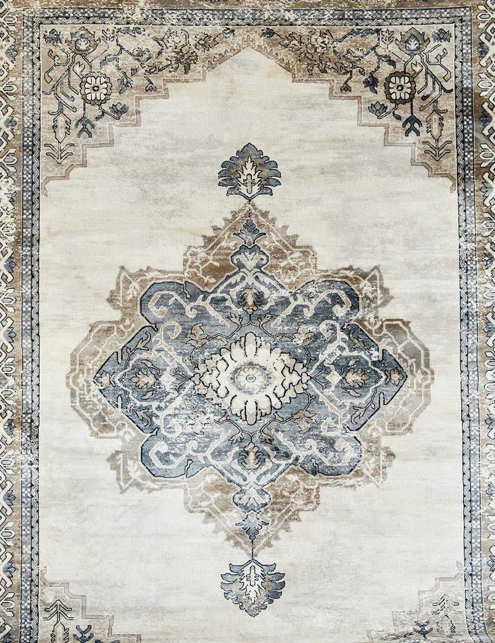 Grey Mahal Rug