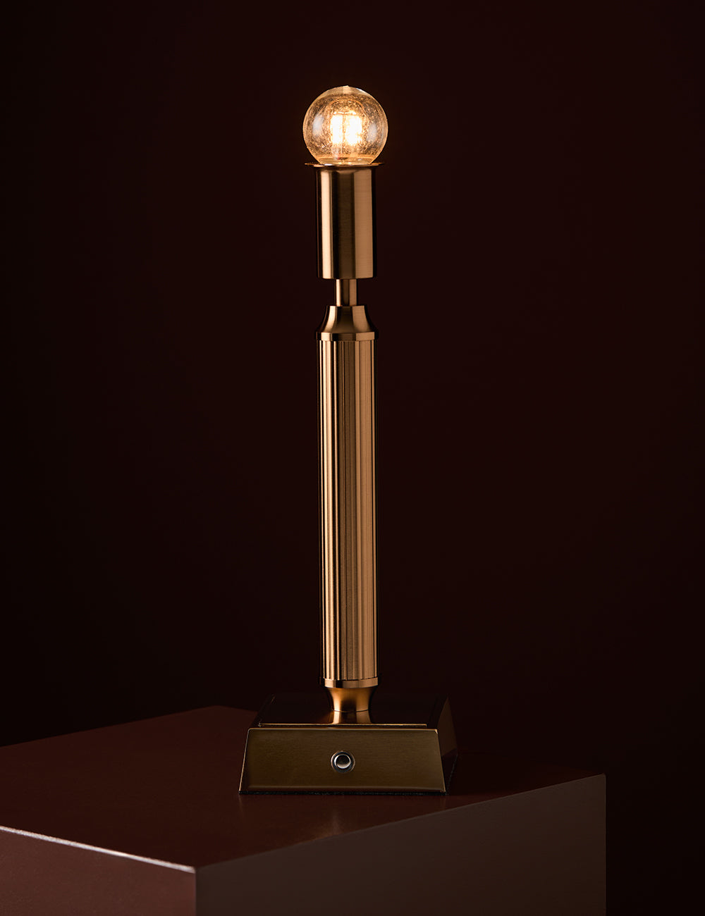 Gustave Rechargeable Brass Lamp Base