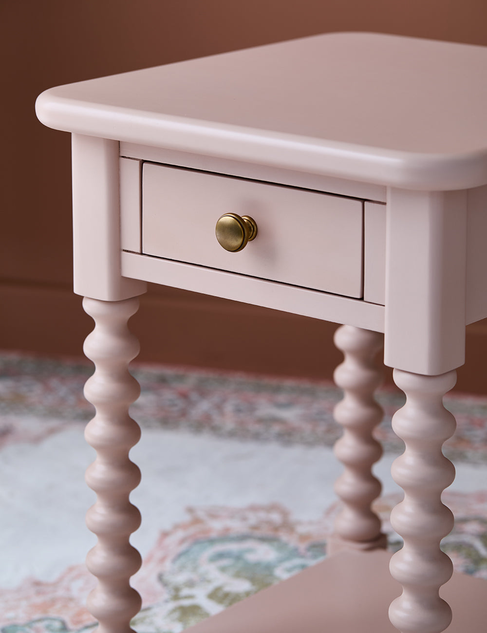 Harlow Bedside Table in Desert Rose