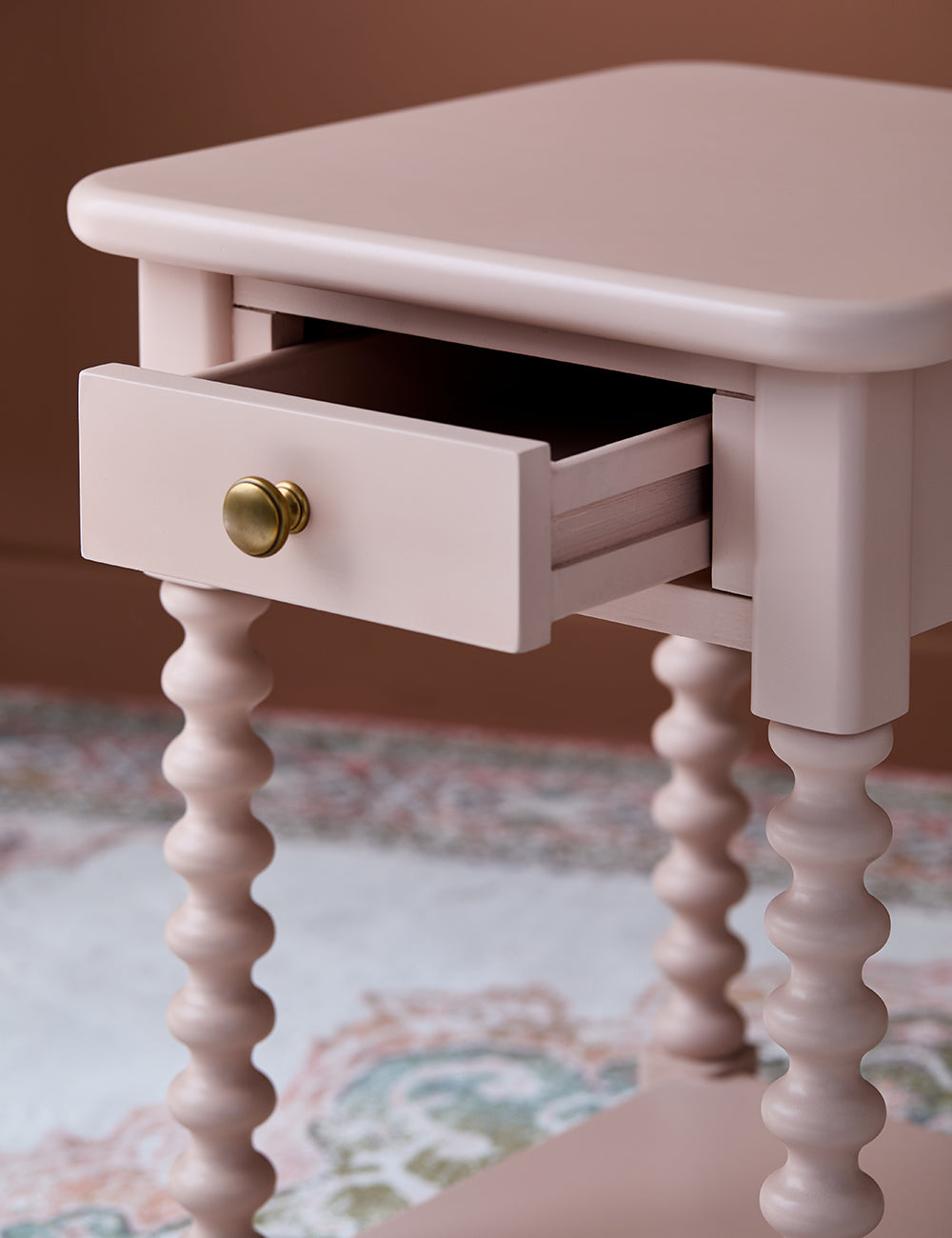 Harlow Bedside Table in Desert Rose