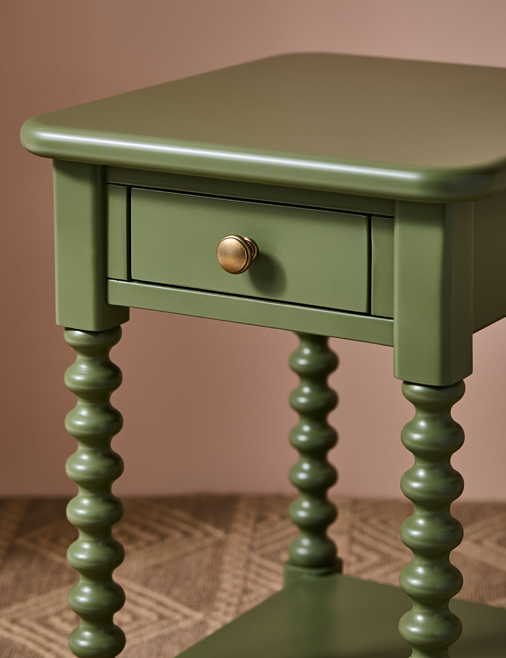 Harlow Bedside Table in Olive