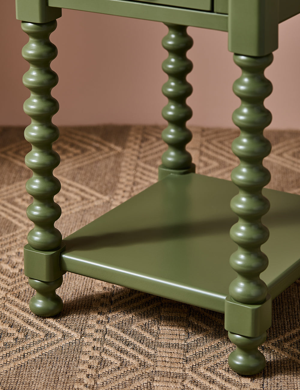 Harlow Bedside Table in Olive