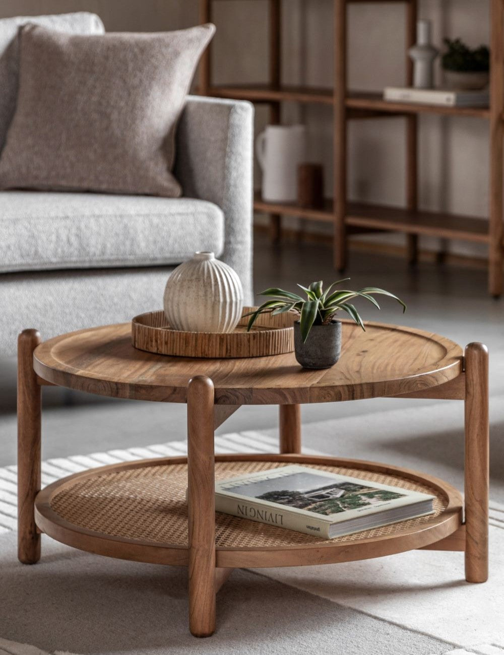 Jaxon Round Boho Coffee Table