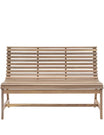 Curved Natural Outdoor Bench