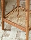 Erabar Acacia & Cane Side Table