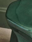 Olive Green Glossy Side Table