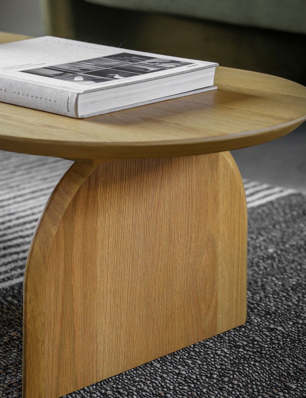 Orson Retro Curved Coffee Table