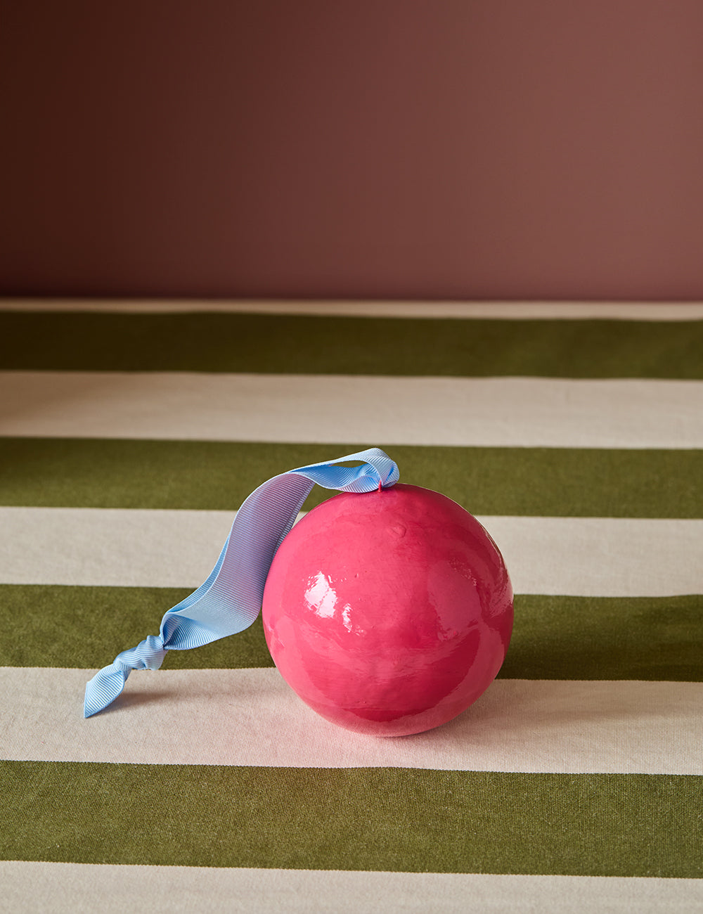 Big Pink Colour Block Bauble