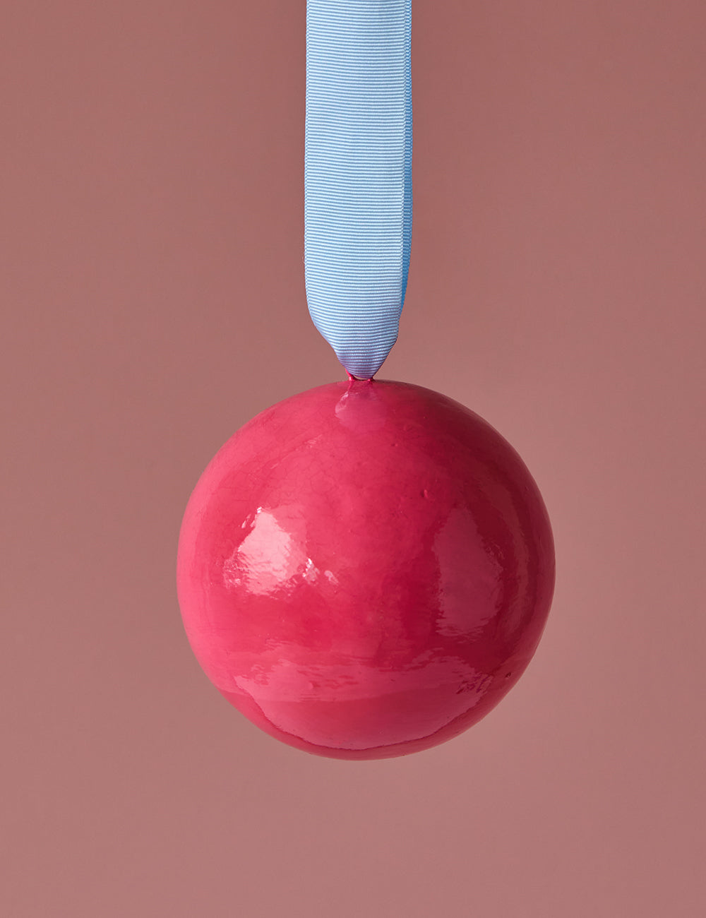 Big Pink Colour Block Bauble