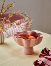 Pink Petals Footed Bowl