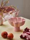 Pink Petals Footed Bowl