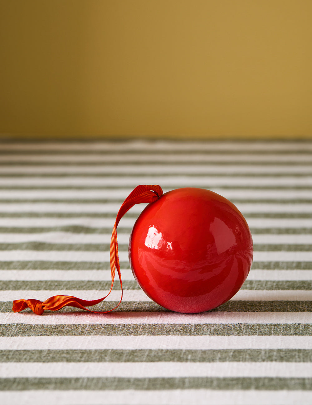 Big Red Colour Block Bauble