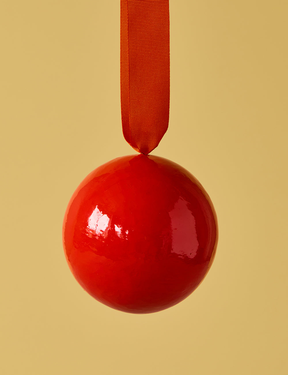 Big Red Colour Block Bauble