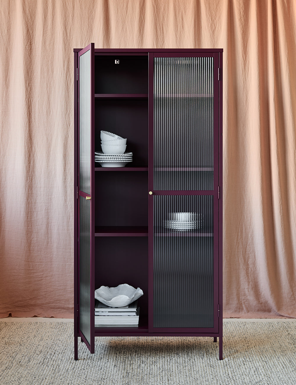 Reed Maxi Cabinet in Maroon