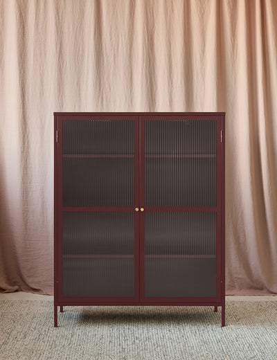 Reed Midi Cabinet in Maroon