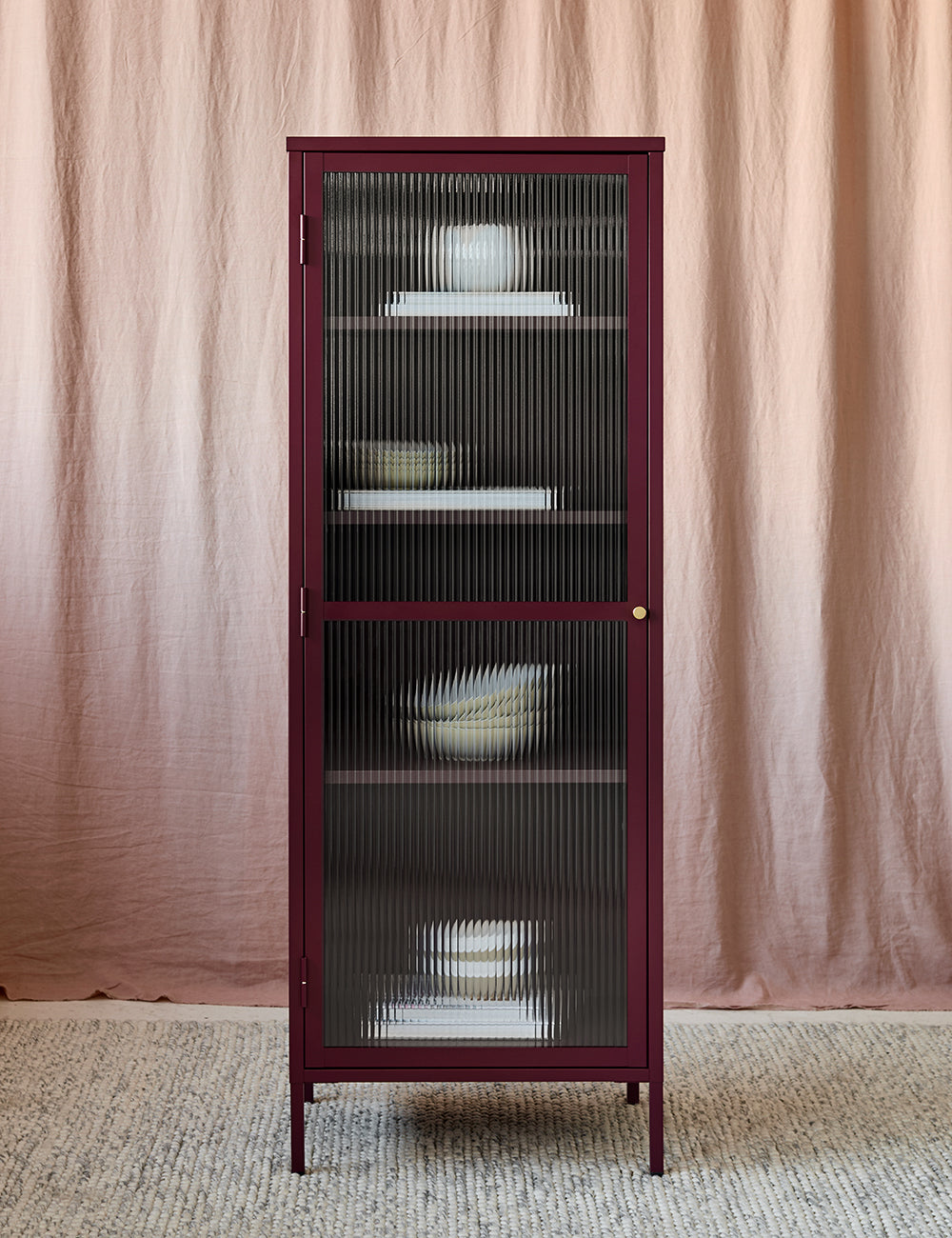 Reed Slender Cabinet in Maroon