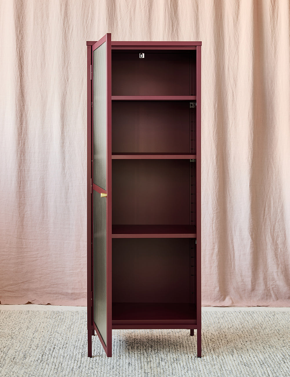 Reed Slender Cabinet in Maroon