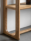 Albie Minimalist Tall Display Shelves - Natural