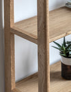 Albie Minimalist Tall Display Shelves - Natural