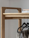 Albie Minimalist Wooden Clothes Rail