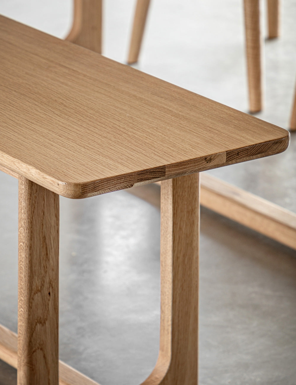 Albie Minimalist Dining Bench - Natural