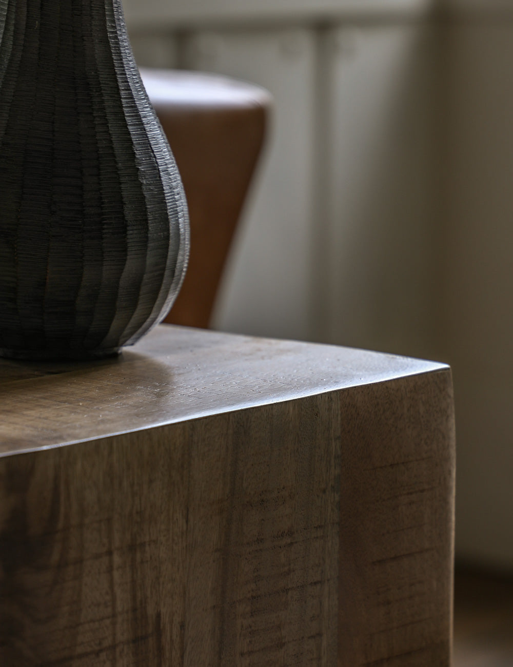 Freya Wooden Side Table - Natural