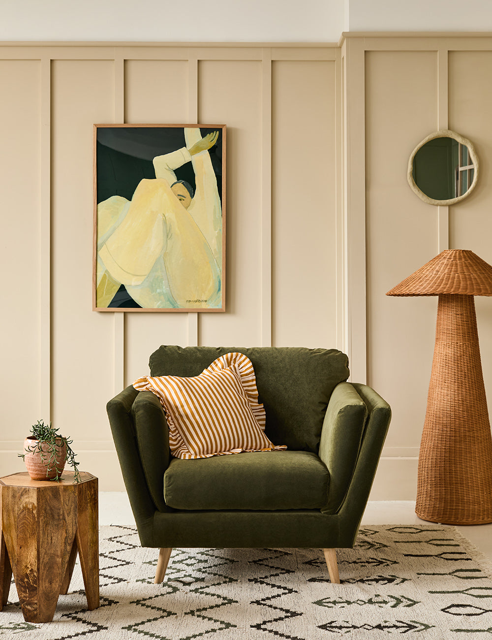 Richmond Armchair Classic Velvet Pine Green