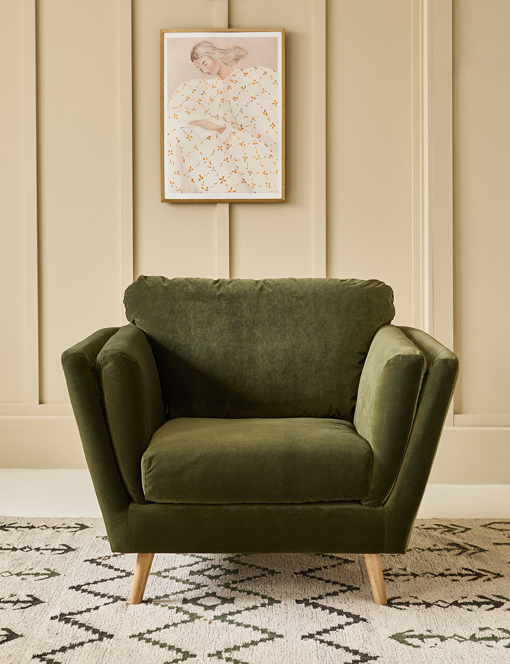 Richmond Armchair Classic Velvet Pine Green