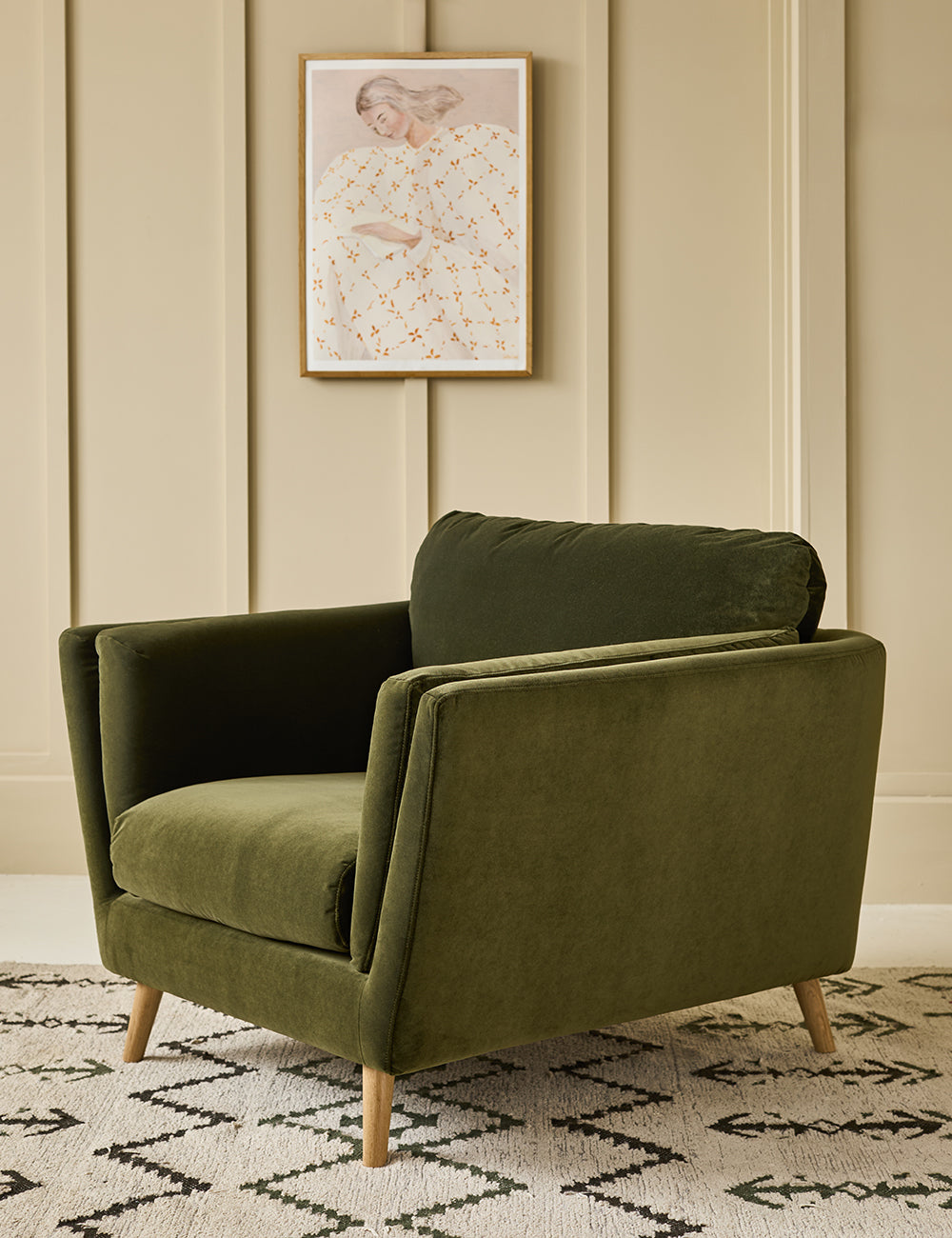 Richmond Armchair Classic Velvet Pine Green