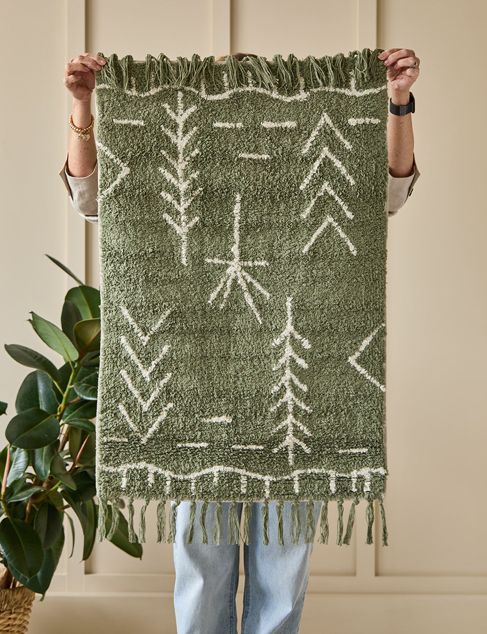 Sage And Ivory Tufted Bath Mat